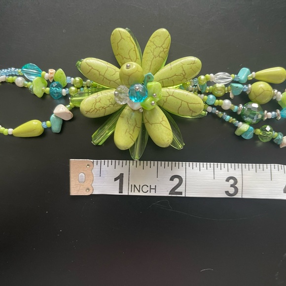 Simulated Green and Blue Turquoise Necklace - Picture 5 of 7